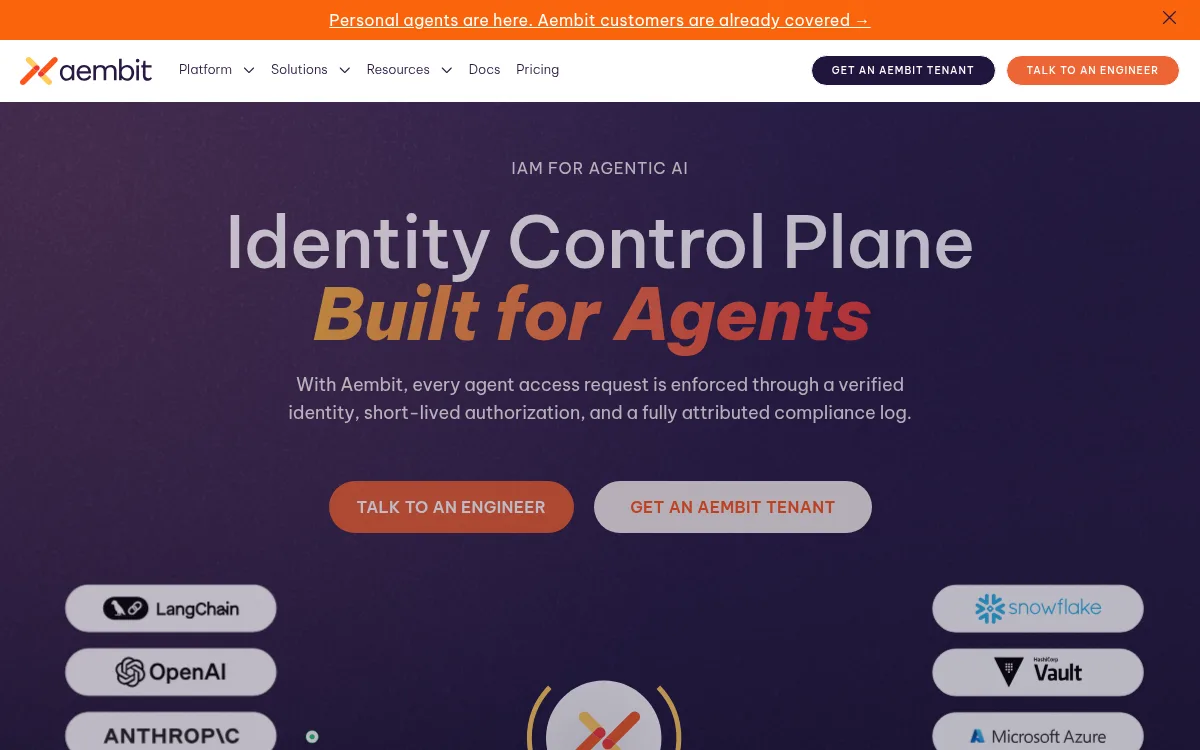 Aembit homepage