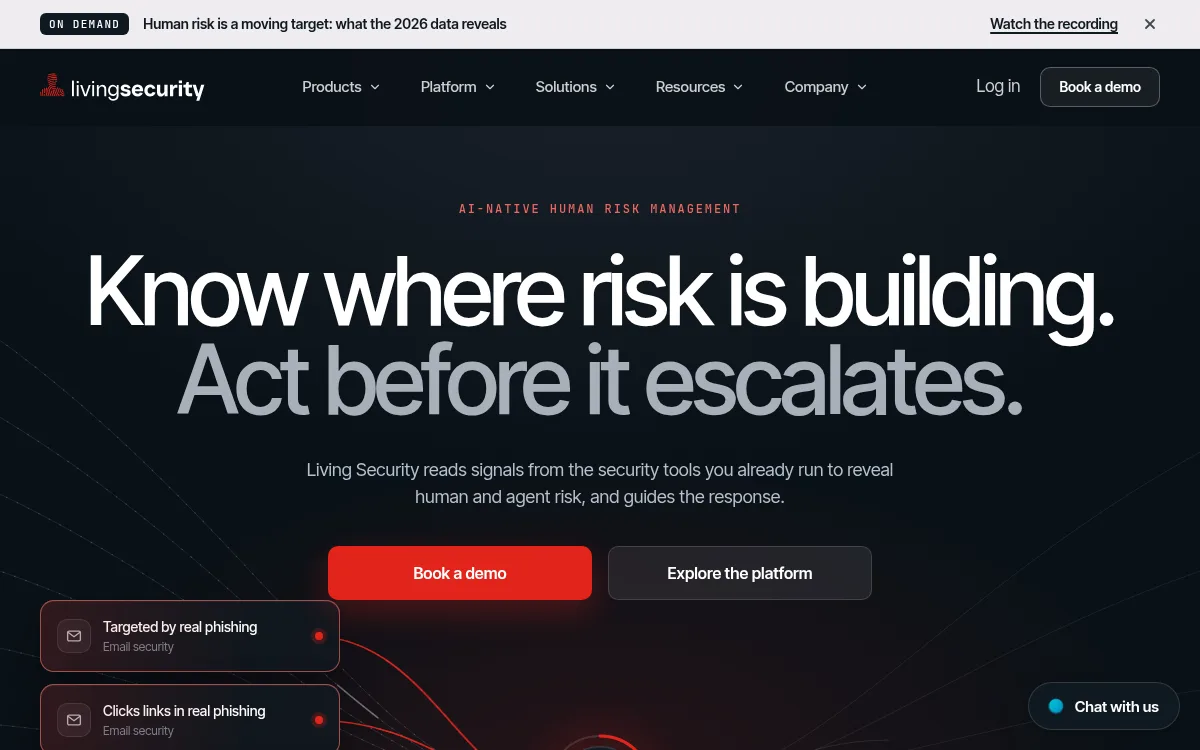 Living Security homepage