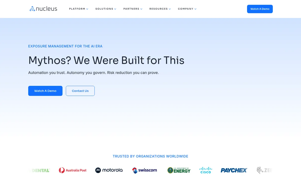 Nucleus Security homepage